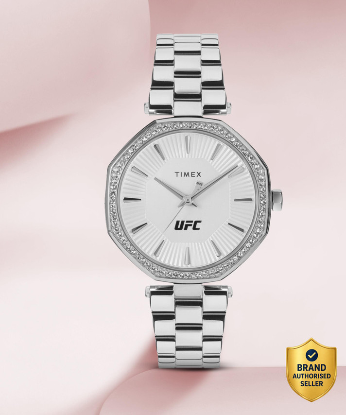 TIMEX UFC Octagonal 36mm Silver Dial Analog Watch  - For Women TW2V83200X6