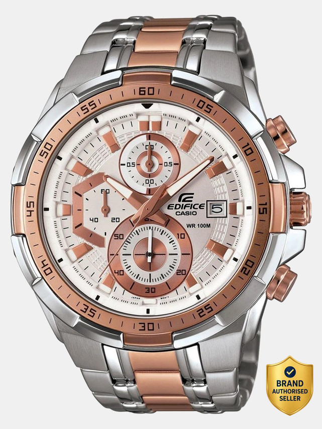 CASIO Edifice EFR-539SG-7A5VUDF Dial Dual Tone Stainless Steel Band Analog Watch  - For Men EX222