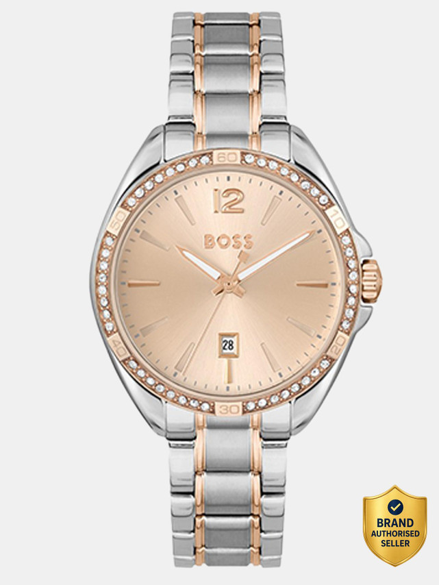 BOSS Hugo Boss Felina Qtz Basic Silver Round Dial Women's Watch / Analog Watch  - For Women 1502622